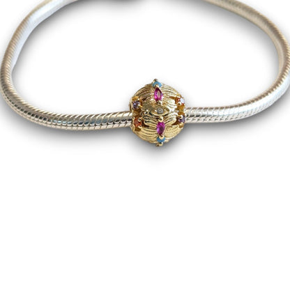 Gold Butterfly Bead Charm