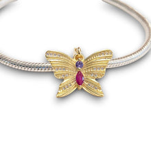 Gold Butterfly Dangle Charm