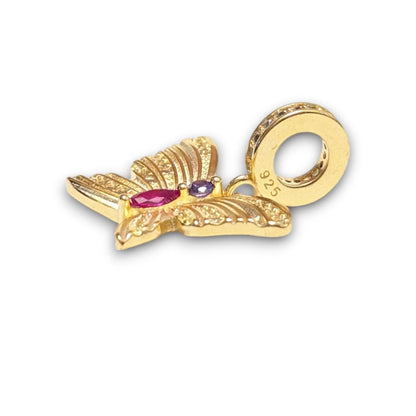 Gold Butterfly Dangle Charm