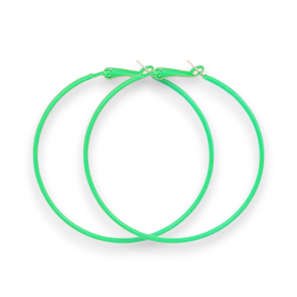 Amnesia Jewellery | Large Colourful Party Fashion Hoop Earrings