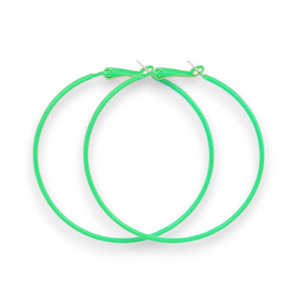 Amnesia Jewellery | Large Colourful Party Fashion Hoop Earrings