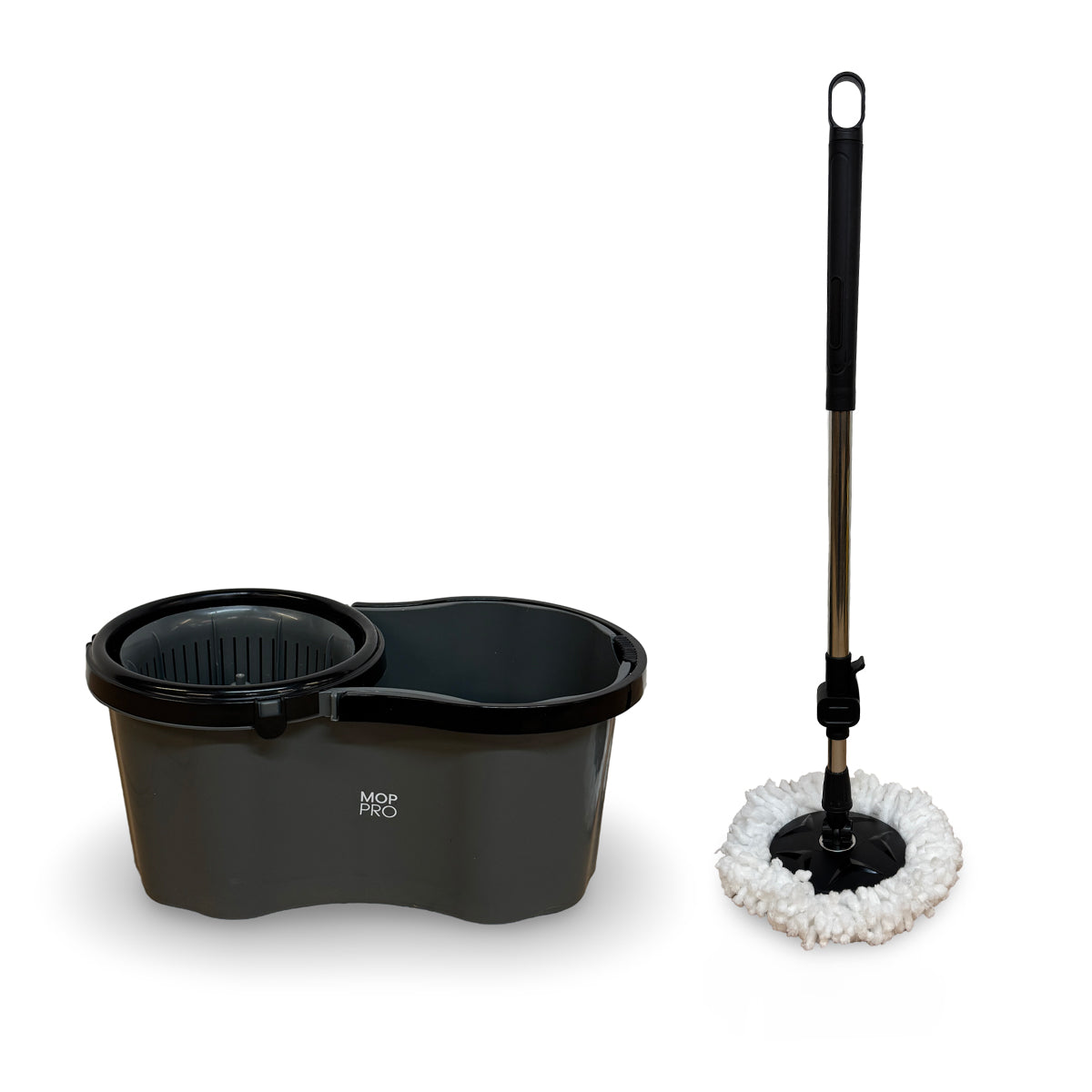 Mop PRO 360° Spin Mop and Bucket Set - Includes 2 Cloths