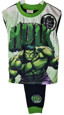 Children's outfit with Hulk graphic on a white background