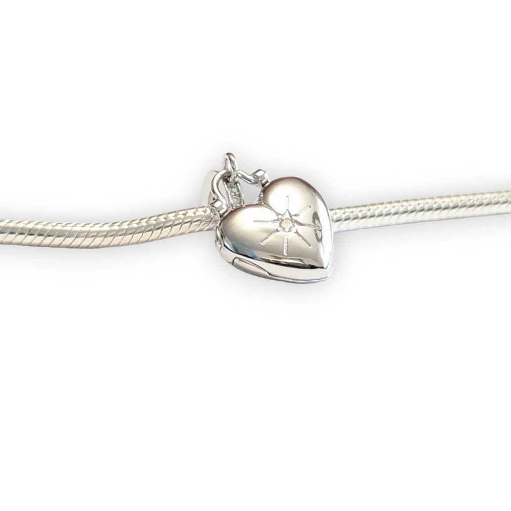 Heart Locket Dangle Charm