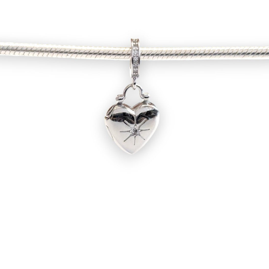 Heart Locket Dangle Charm