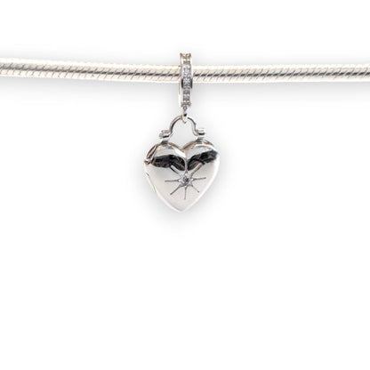 Heart Locket Dangle Charm