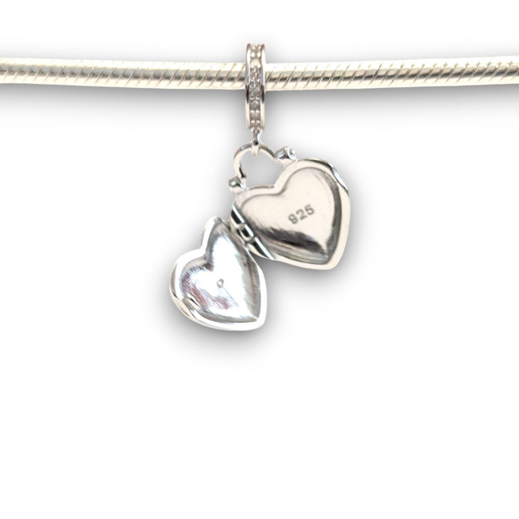 Heart Locket Dangle Charm