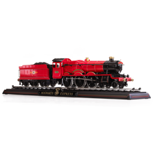 Model of Hogwarts Express train on a white background