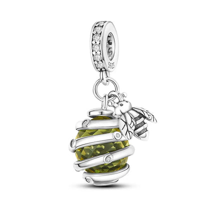 Honeycomb Bumble Bee Charm