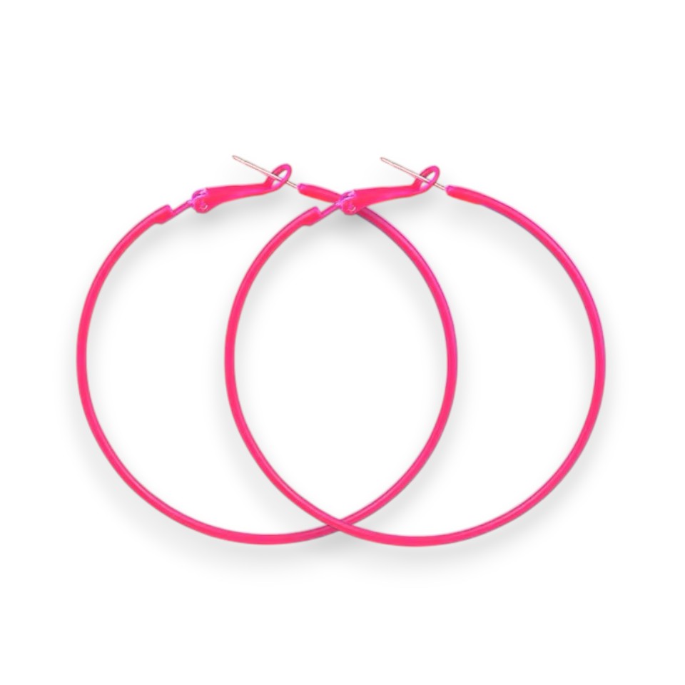 Amnesia Jewellery | Large Colourful Party Fashion Hoop Earrings