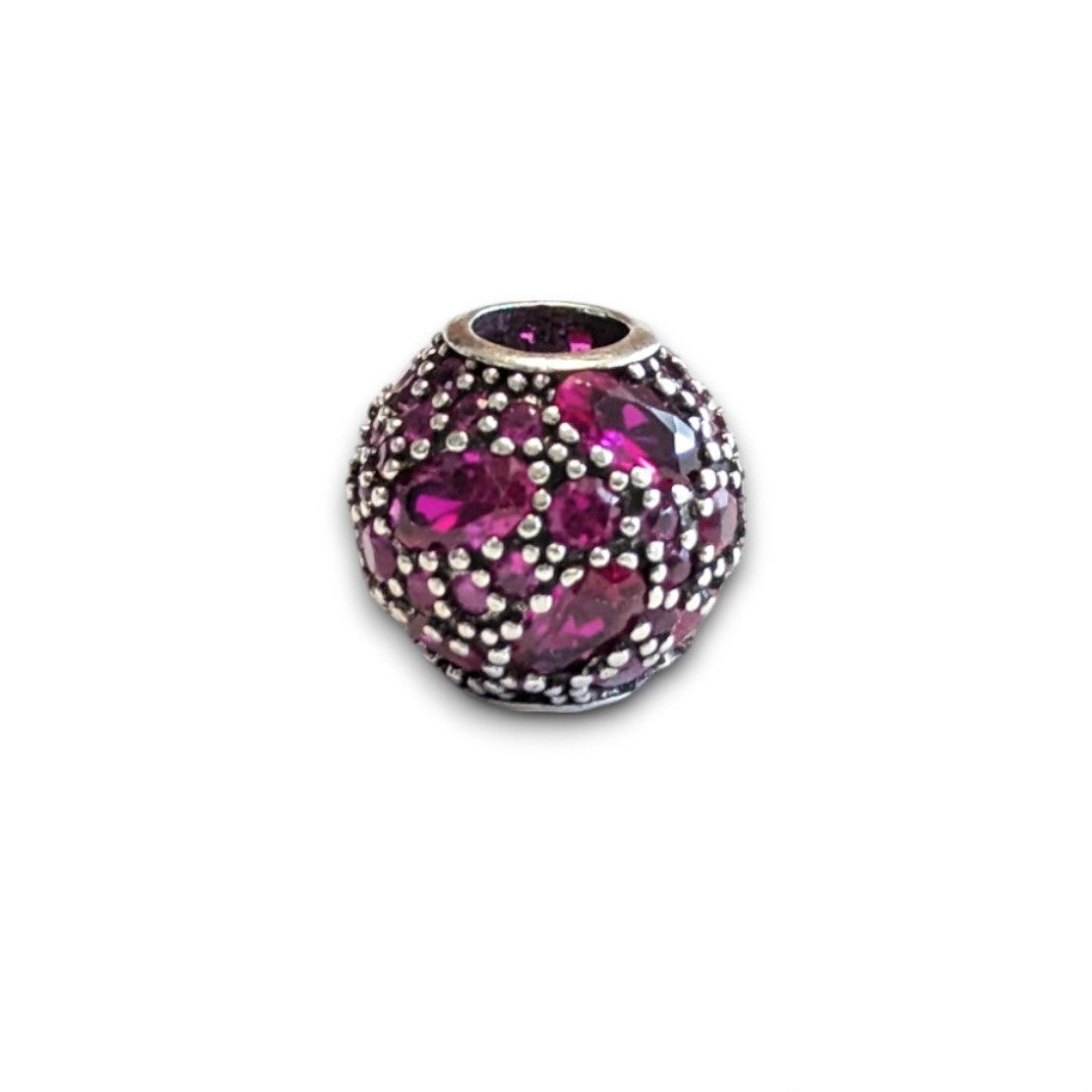 Hot Pink Bead Charm