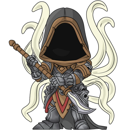 vinyl figure of Inarius from You Tooz, For Diablo IV.