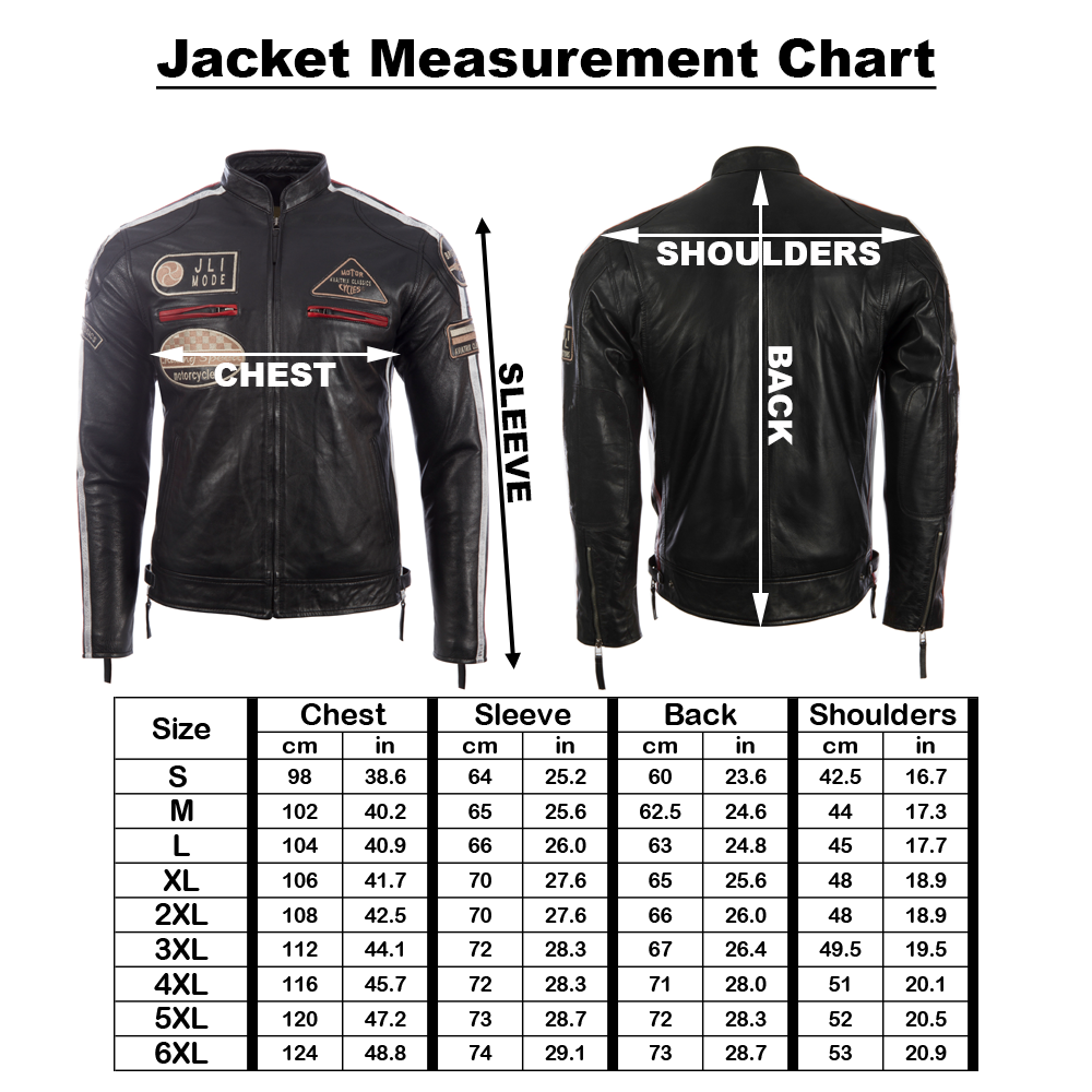 Men's Racing Biker Jacket - Dirty White