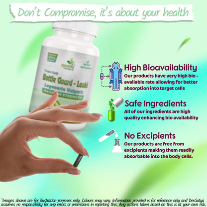 Lauki Calabase Bottle Gourd Capsule