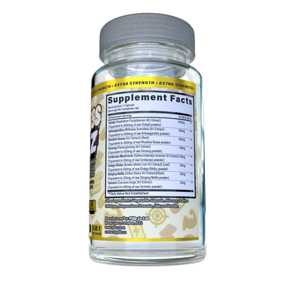 LimitlessPillz™ – 8-in-1 Shilajit Complex with Ashwagandha, Panax Ginseng, Rhodiola, Turmeric, Ginkgo, Nettle & Cordyceps Mushrooms