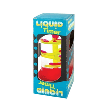 Colorful 'Liquid Timer' product in its packaging on a white background
