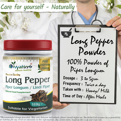 Long Pepper Powder (Piper Longum - Pippali - Lindi Piper)