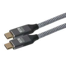 Pro USB-C to USB-C Gen2 100W 20Gbps Power Delivery Super Speed Data Transfer & Charging Braided Cable - Silver, 3m