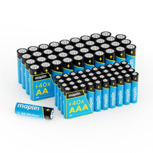40x AA LR6 / 40x AAA LR03 7 Year Shelf Life 1.5V High Performance Alkaline Batteries