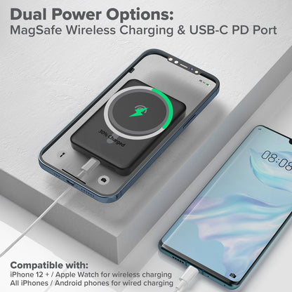 Maplin 5,000mAh Wireless Fast Charging Power Bank with USB-C & Qi Charging