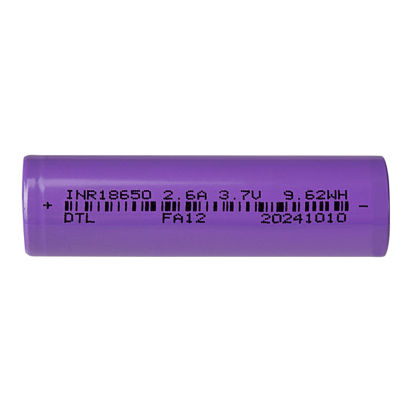 18650/R280 Flat Tip Rechargeable Lithium Battery