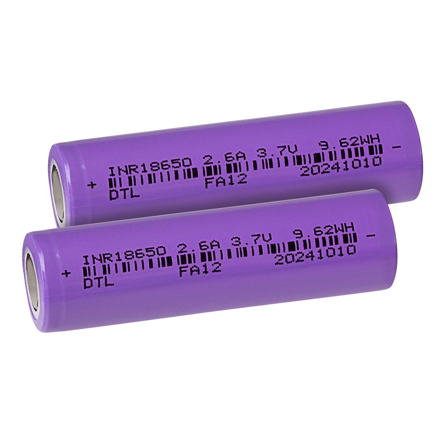 18650/R280 Flat Tip Rechargeable Lithium Battery