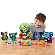 Child playing with a toy set on a wooden table