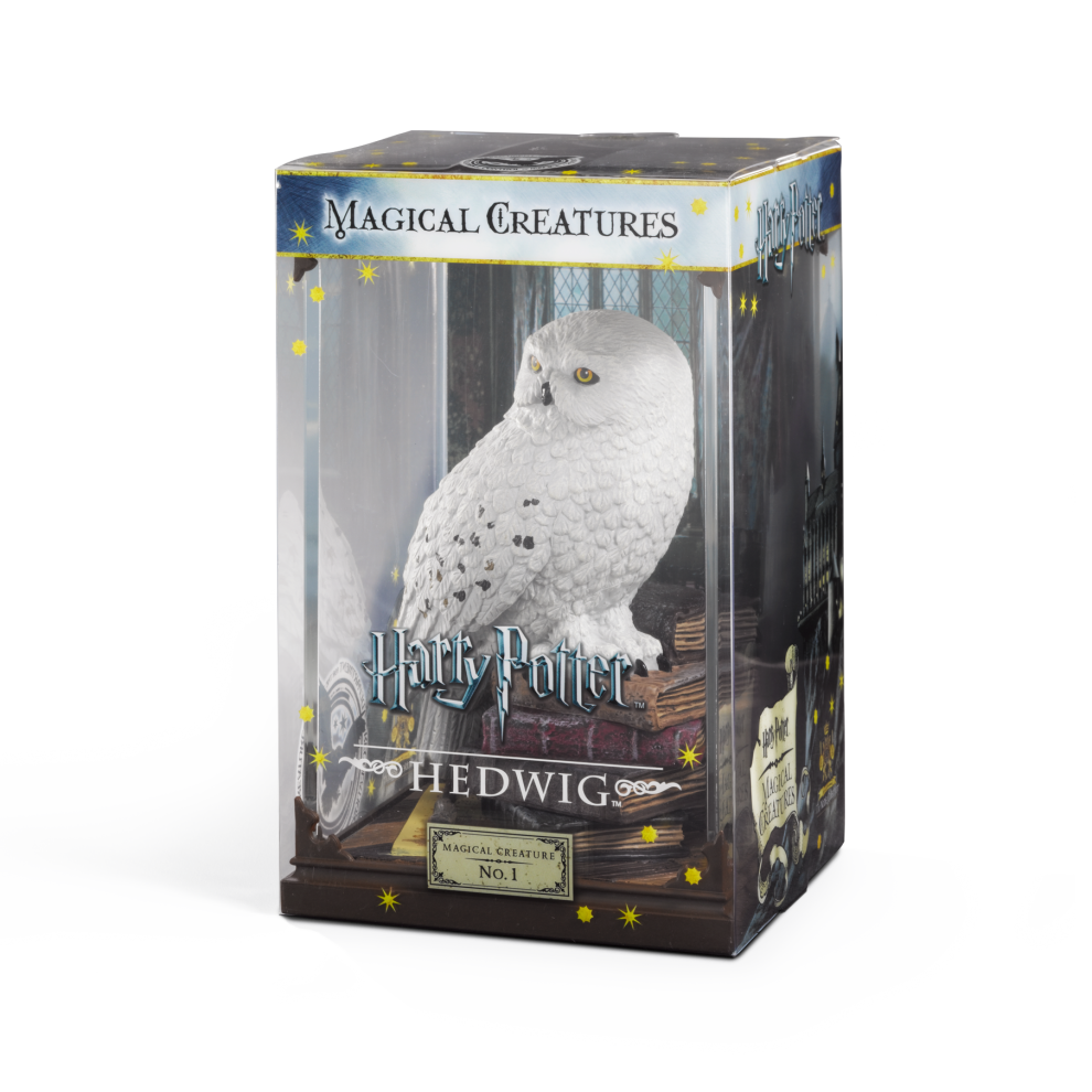 Packaged model of Hedwig the owl from Harry Potter series