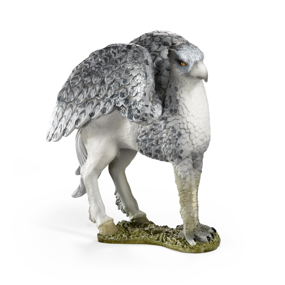 Statue of a Buckbeak on a white background
