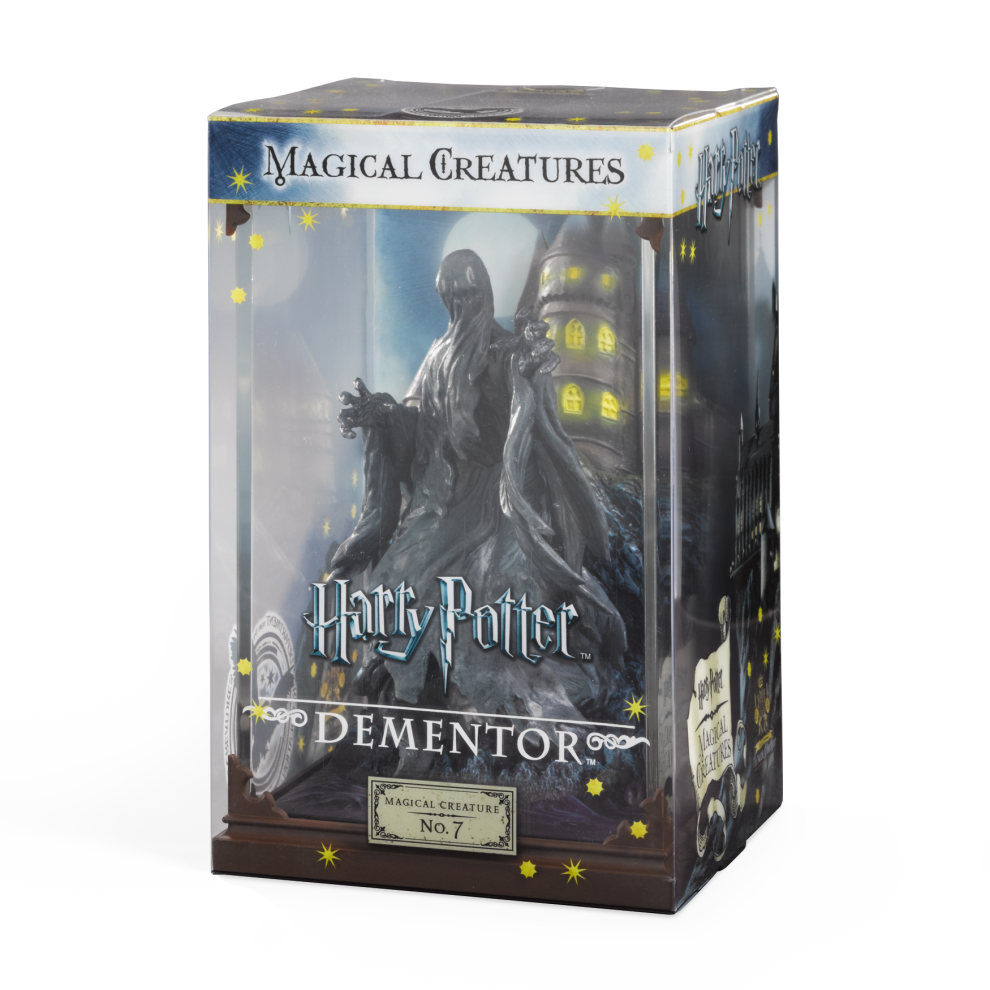 Boxed Harry Potter Dementor figure with packaging details.