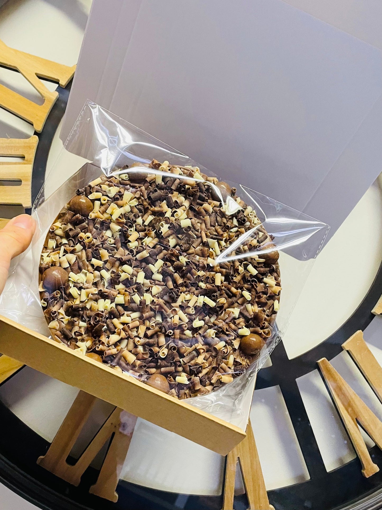 Marbleous Chocolate Pizza