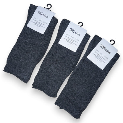 Grey Merino Wool Socks UK 6–11 | 3, 6 & 12 Pairs | New, Used and More