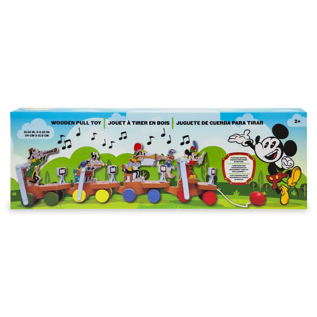 Celebrate Disney100 with Mickey & Friends The Band Concert wooden pull toy. A charming collectible for Disney fans. Shop now at New, Used and More!