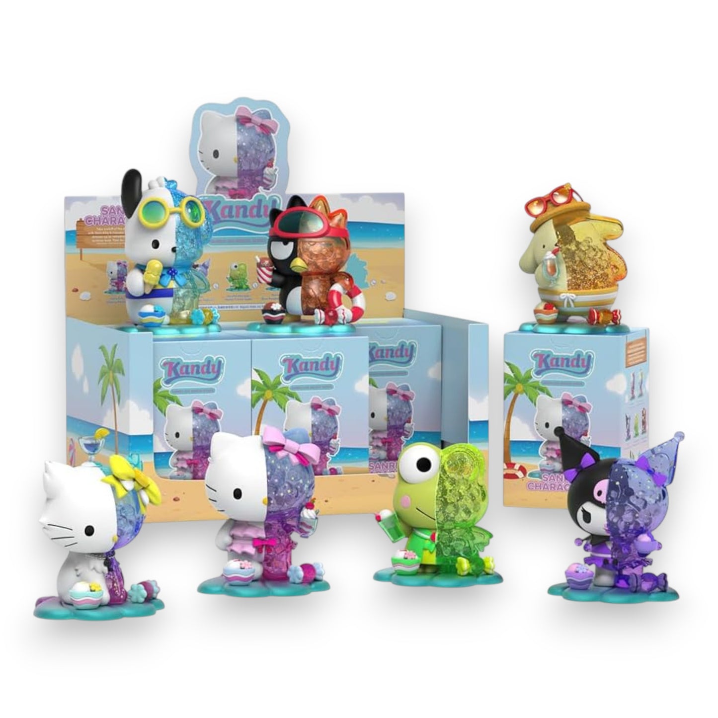 Mighty Jaxx Kandy x Sanrio Sea Breeze Summer Edition. Limited collectible with adorable pastel Sanrio characters. Shop now at New, Used and More!