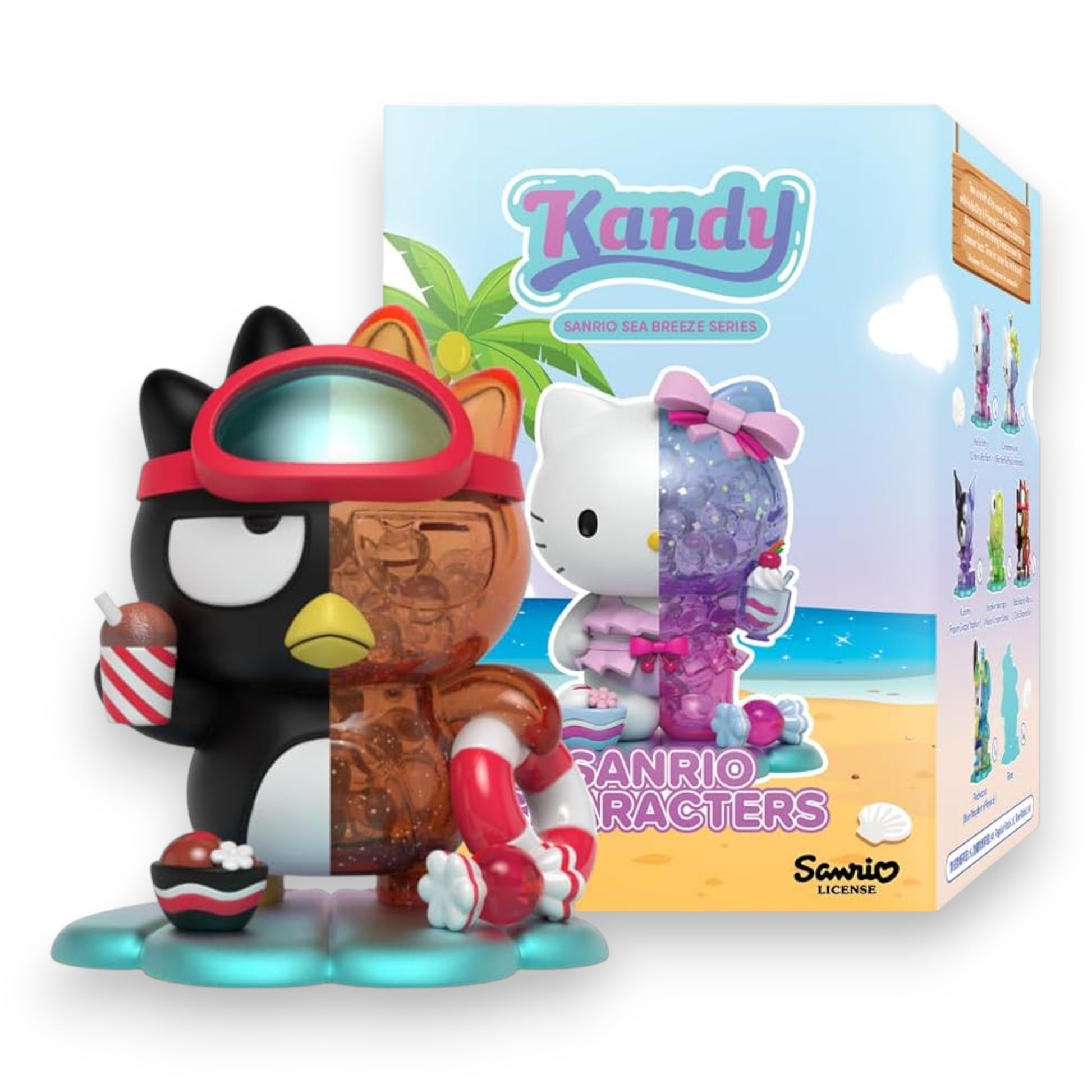 Mighty Jaxx Kandy x Sanrio Sea Breeze Summer Edition. Limited collectible with adorable pastel Sanrio characters. Shop now at New, Used and More!