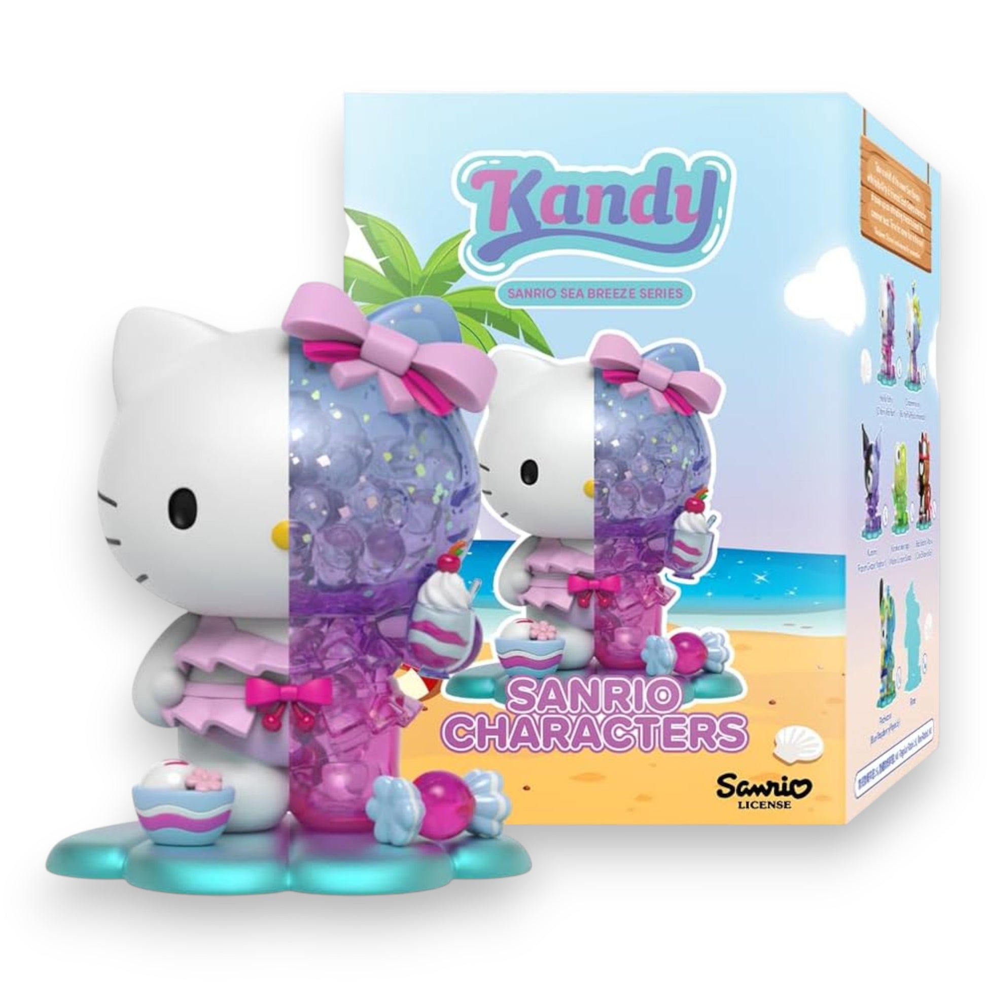 Mighty Jaxx Kandy x Sanrio Sea Breeze Summer Edition. Limited collectible with adorable pastel Sanrio characters. Shop now at New, Used and More!