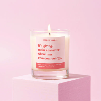 Christmas Candle Gift It’s Giving Main Character Christmas Rom-Com Energy