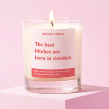 October Birthday Gift Funny Birthday Gift Candle October Birthday Bitch