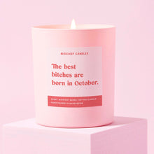 October Birthday Gift Funny Birthday Gift Candle October Birthday Bitch