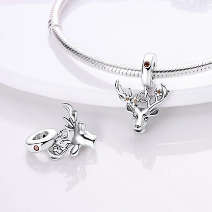 Mystical Spring Deer Dangle Charm