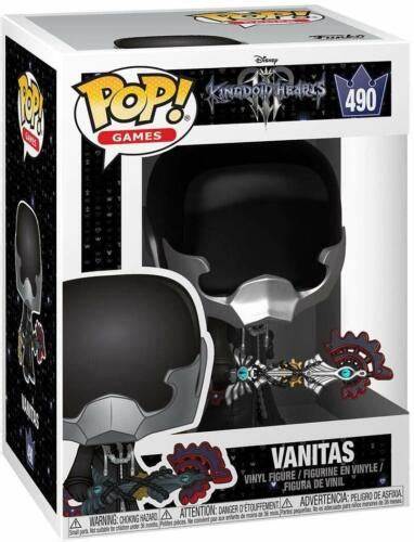 Pop! Games Vanitas vinyl figure packaging with Pop! logo and character illustration.