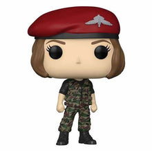 Funko Pop! vinyl figure from Stranger Things with a red beret and camouflage uniform on a white background