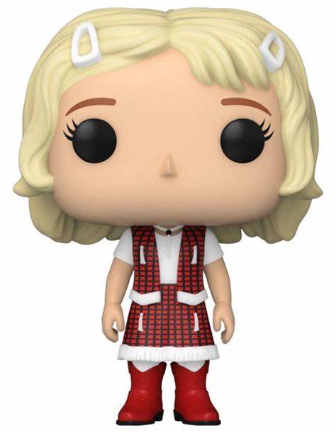 Funko Pop! vinyl Gertie figure of a character with blonde hair, red checkered outfit, and white boots on a white background