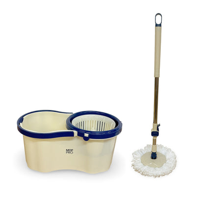 Mop PRO 360° Spin Mop and Bucket Set - Includes 2 Cloths