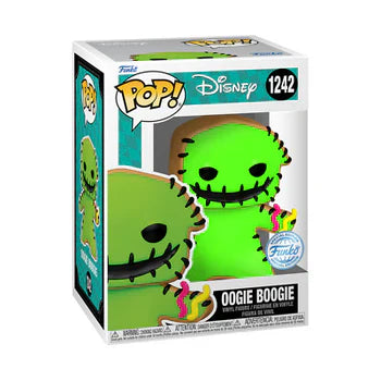 Funko Pop! Oogie Boogie figure in packaging with Disney branding