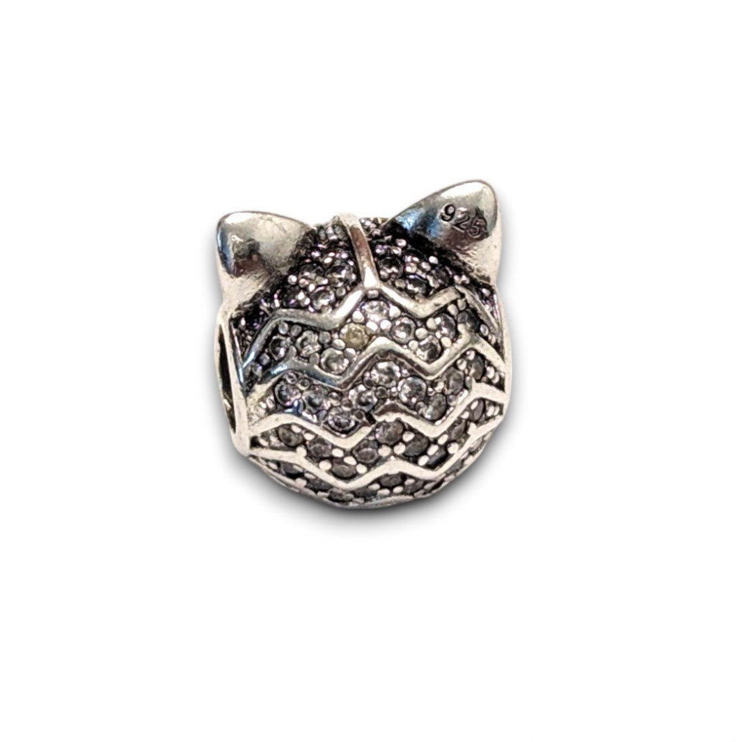 Orange Cubic Zirconia Fox Charm