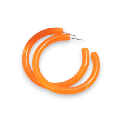 Amnesia Jewellery | Neon Round Hoop Fashion Earrings