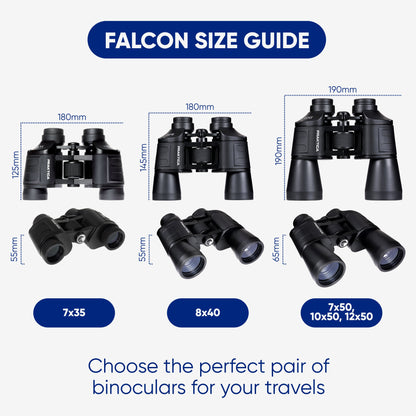 PRAKTICA Falcon 10x50mm Porro Prism Field Binoculars - Sand