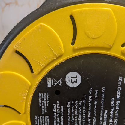 SLx Outdoor Heavy Duty Extension Lead - Waterproof - 30m - 2 Socket Extension Reel