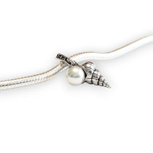 Pearl Seashell Dangle Charm